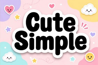 A Simple Cute Font: Perfect for Friendly Designs