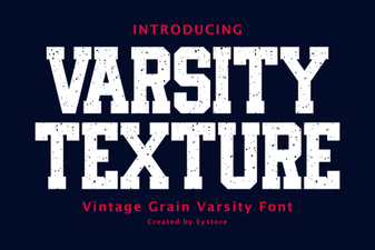 Varsity Texture Font Design Tips & Inspiration