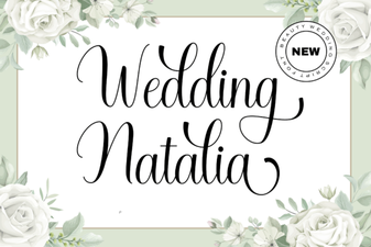 Wedding Font Design Ideas & Natalia Font Projects