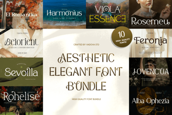 Elegant Font Bundles for Design Projects