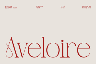 Discovering the Elegance of Aveloire Font